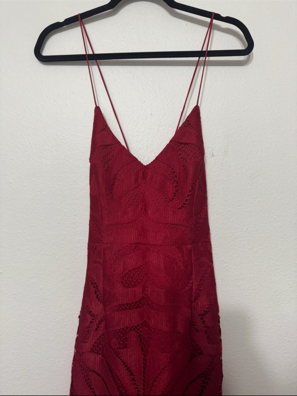 White Fox Lace Midi Dress Size Small - Picture 4 of 13